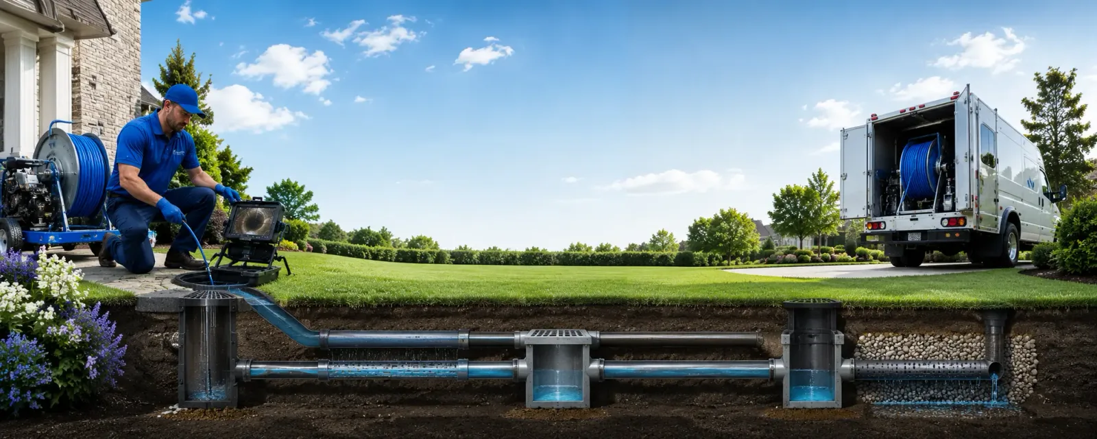 Outdoor drain cleaning information for Knott, TX